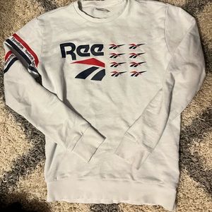 Reebok S Long Sleeve Sweatshirt Material Pullover